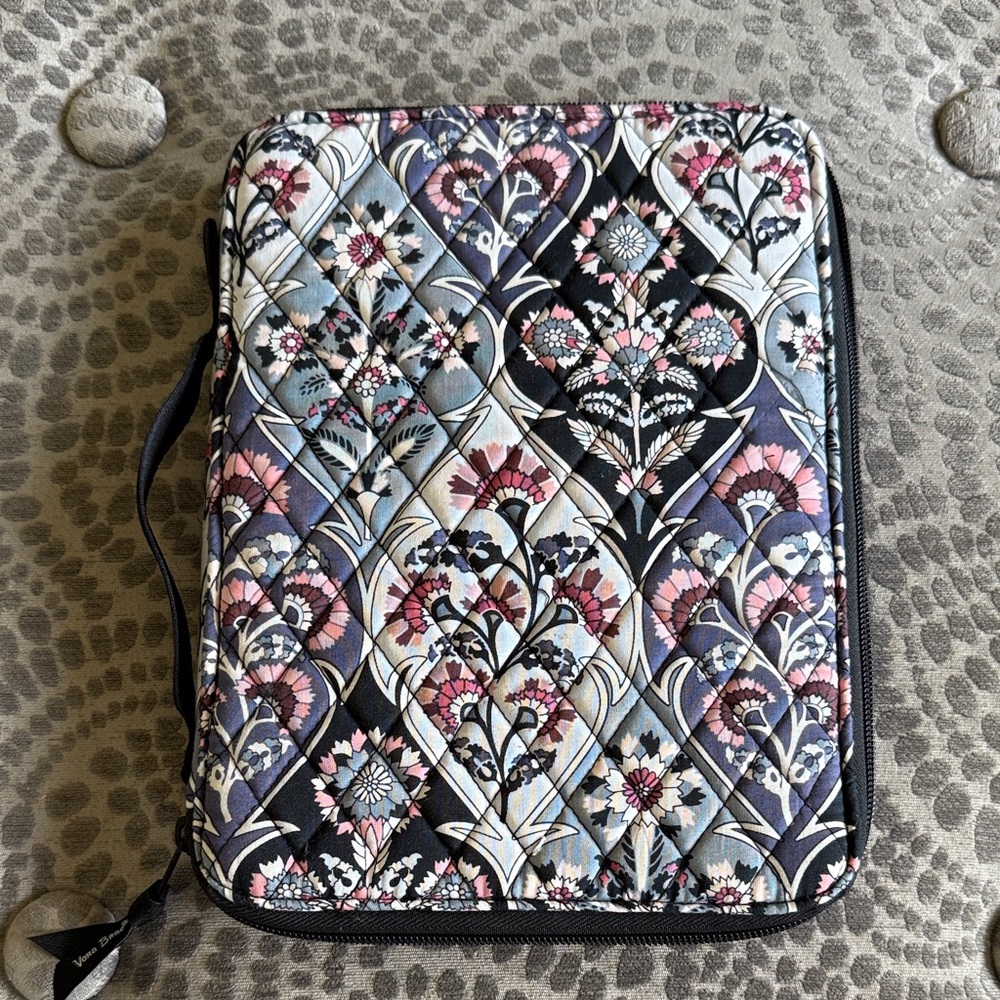 Vera Bradley Floral Quilted Organizer - Black, Pink, Blue